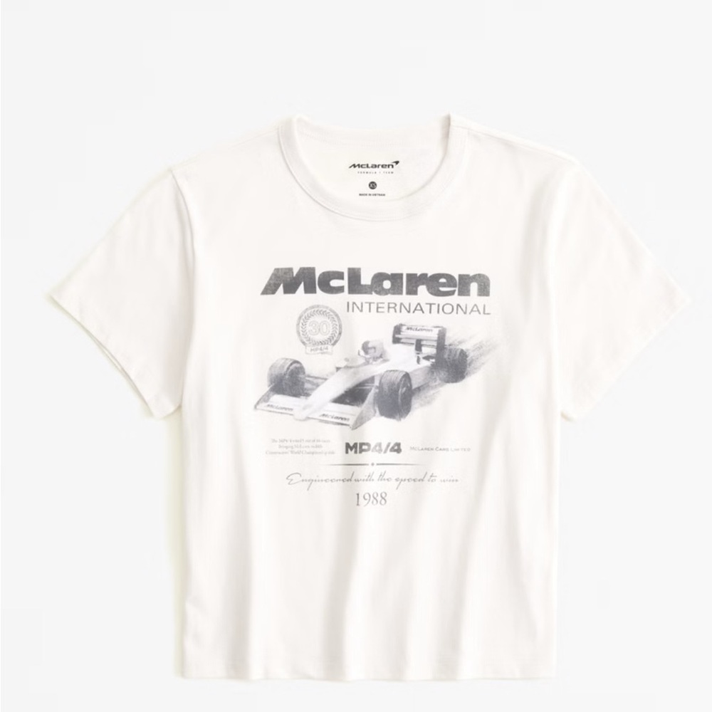 McLaren Graphic T-Shirt in Cream